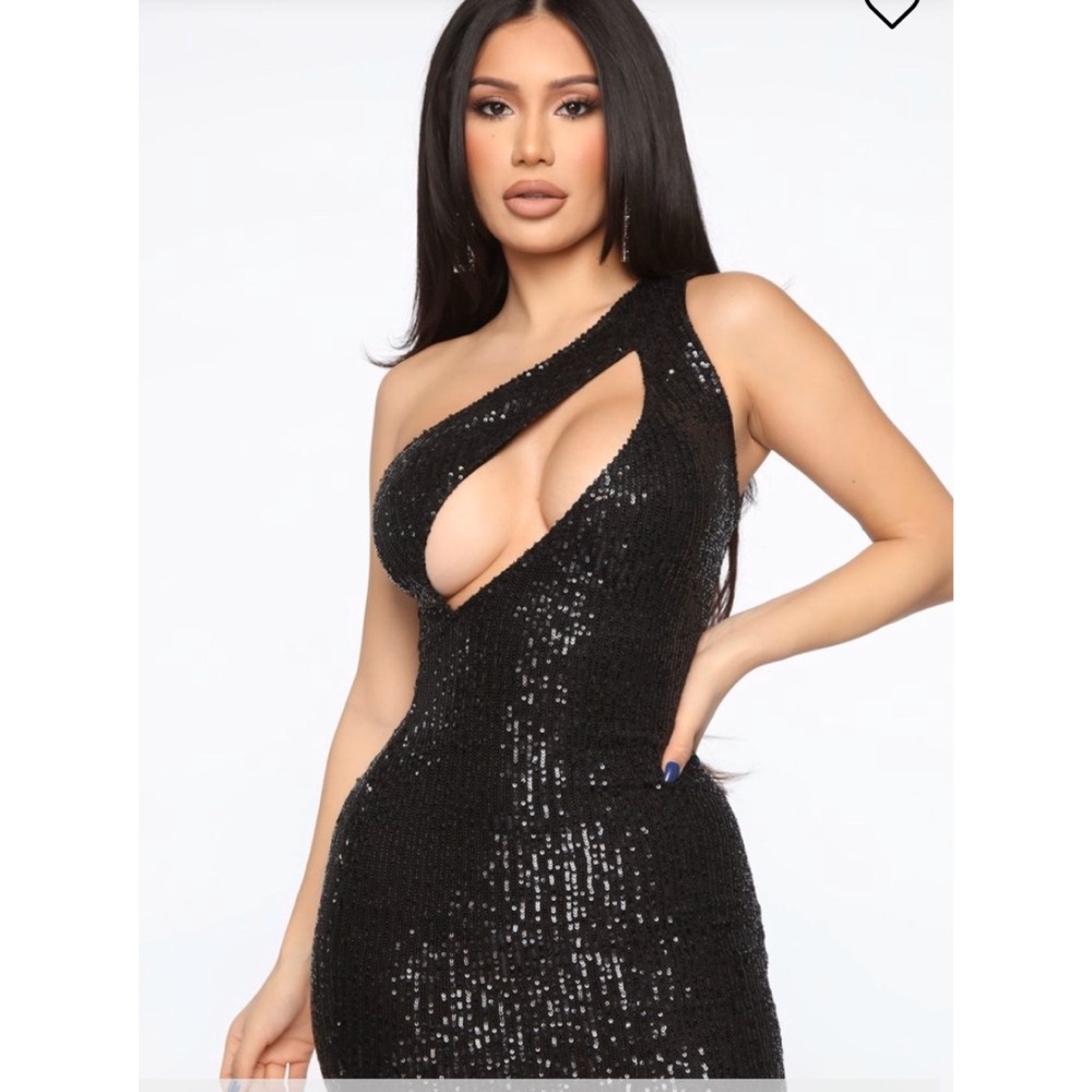 Sexy Black Sequin Dress worn 1x!